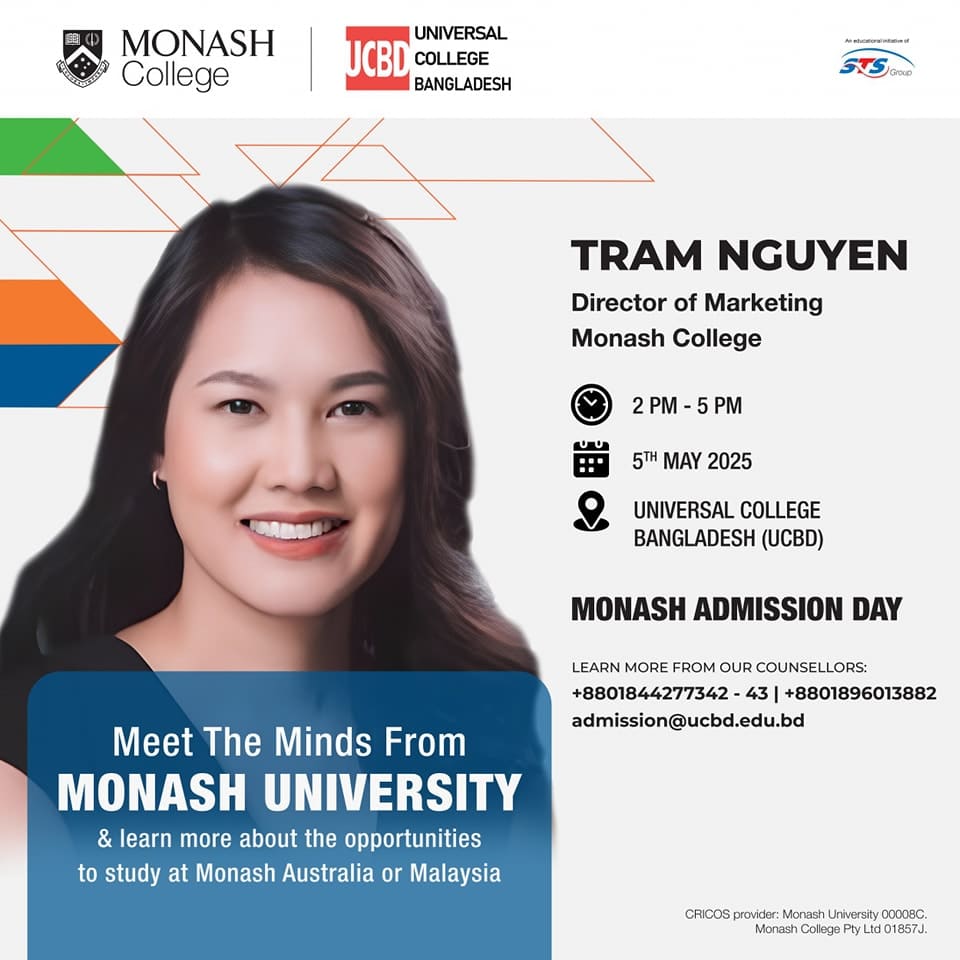 Meet The Minds From MONASH UNIVERSITY & learn more about the opportunities to study at Monash Australia or Malaysia